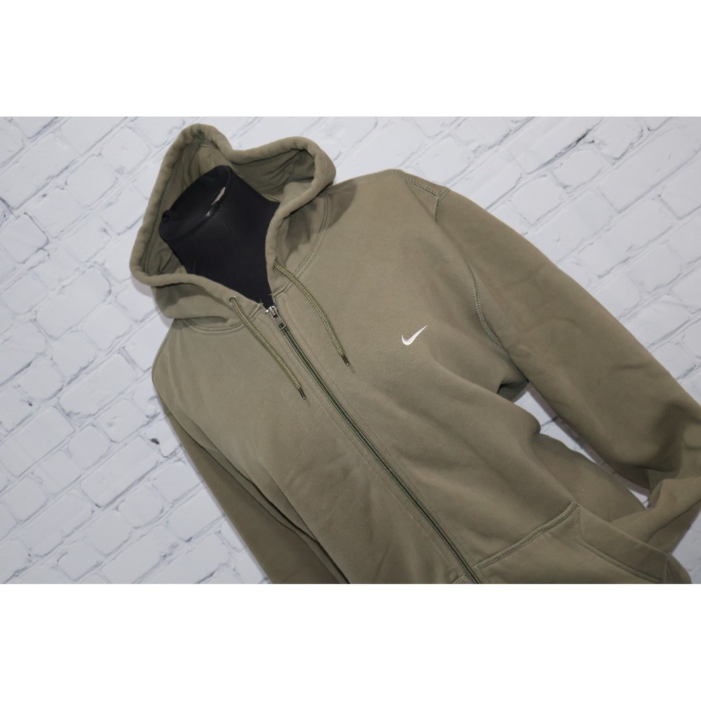 Nike Hoodie Women XXL Green Athletic Dept Full Zip Fleece Swoosh 341573-311